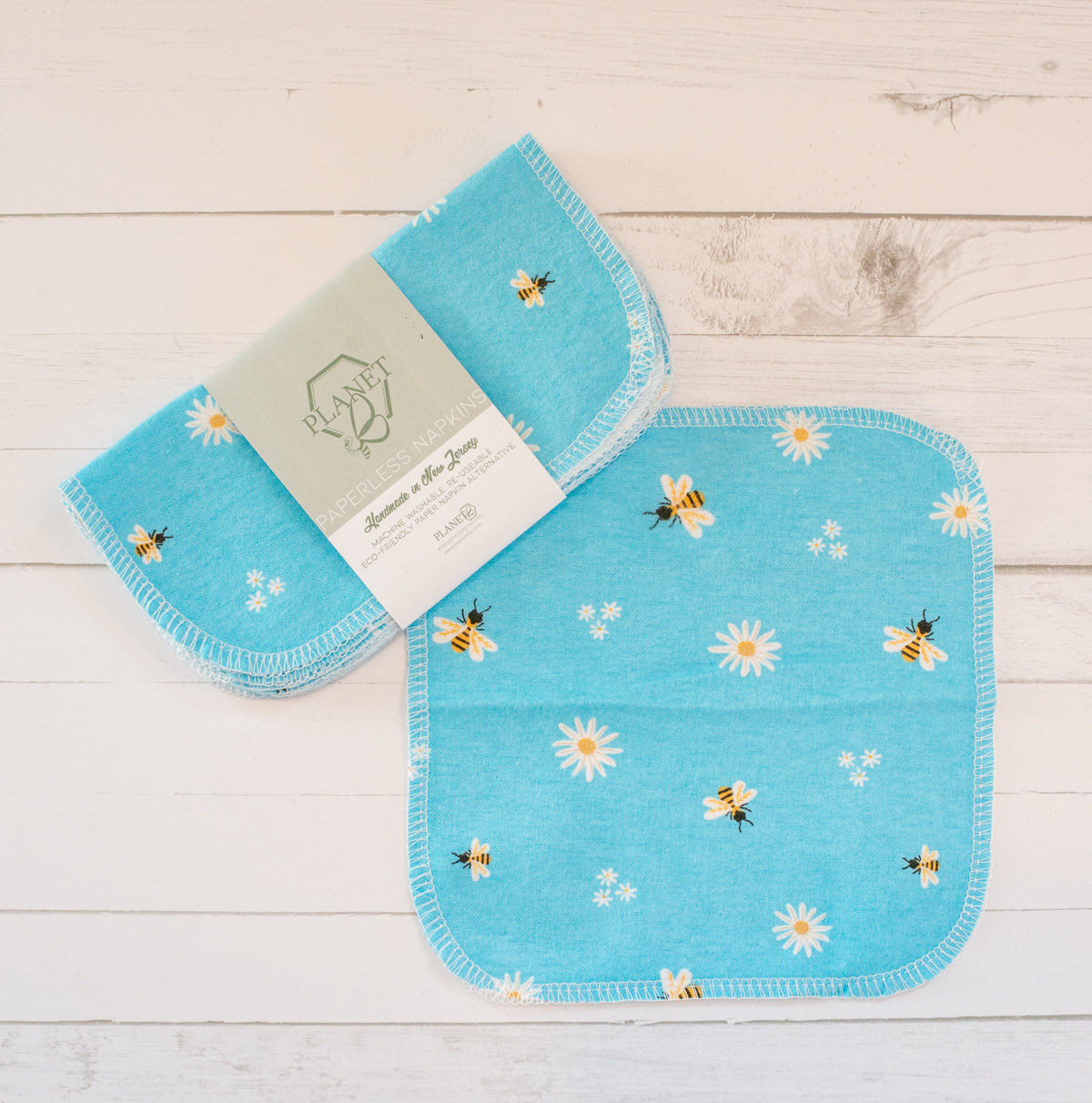 Paperless Napkins - Bees & Daisies