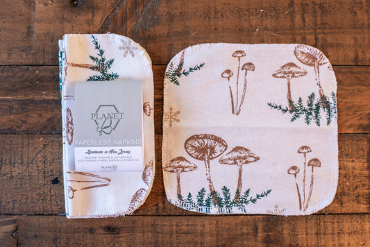 Paperless Napkins - Mushroom Forest