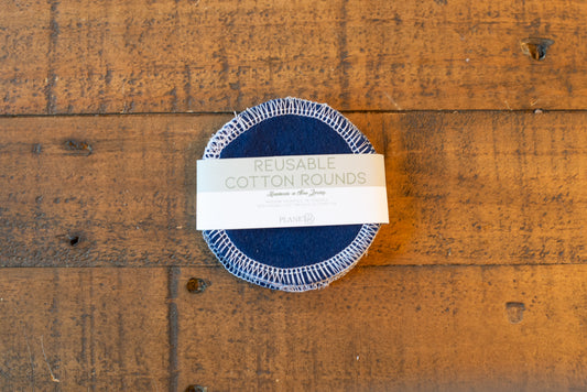Cotton Rounds - Navy Solid