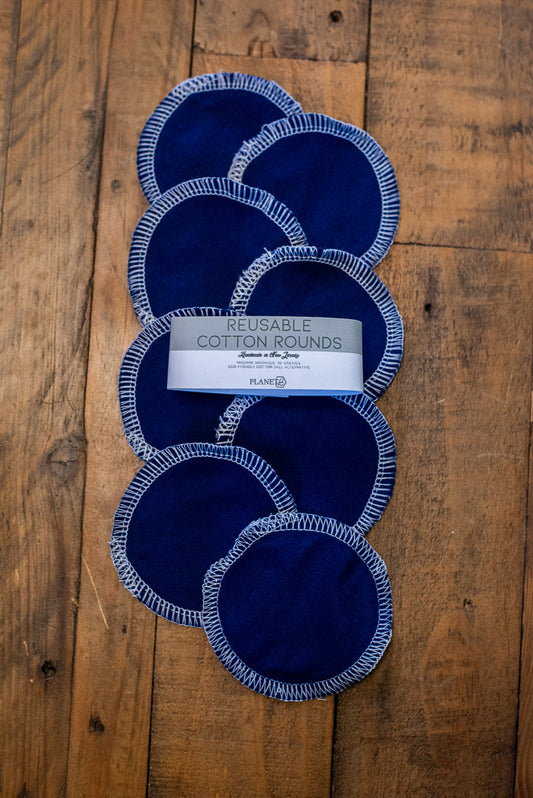 Cotton Rounds - Navy Solid