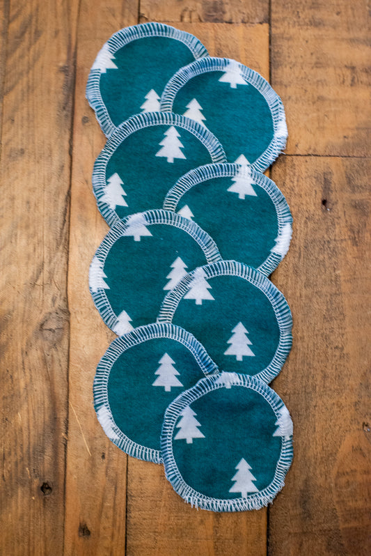 Cotton Rounds - Christmas Trees