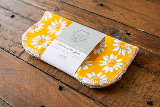 Paperless Napkins - 1,000 Yellow Daisies