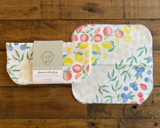 Paperless Napkins - Rainbow Fruit Salad
