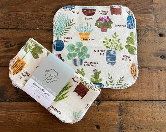 Paperless Napkins - House Plants