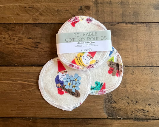 Cotton Rounds - Garden Gnomies