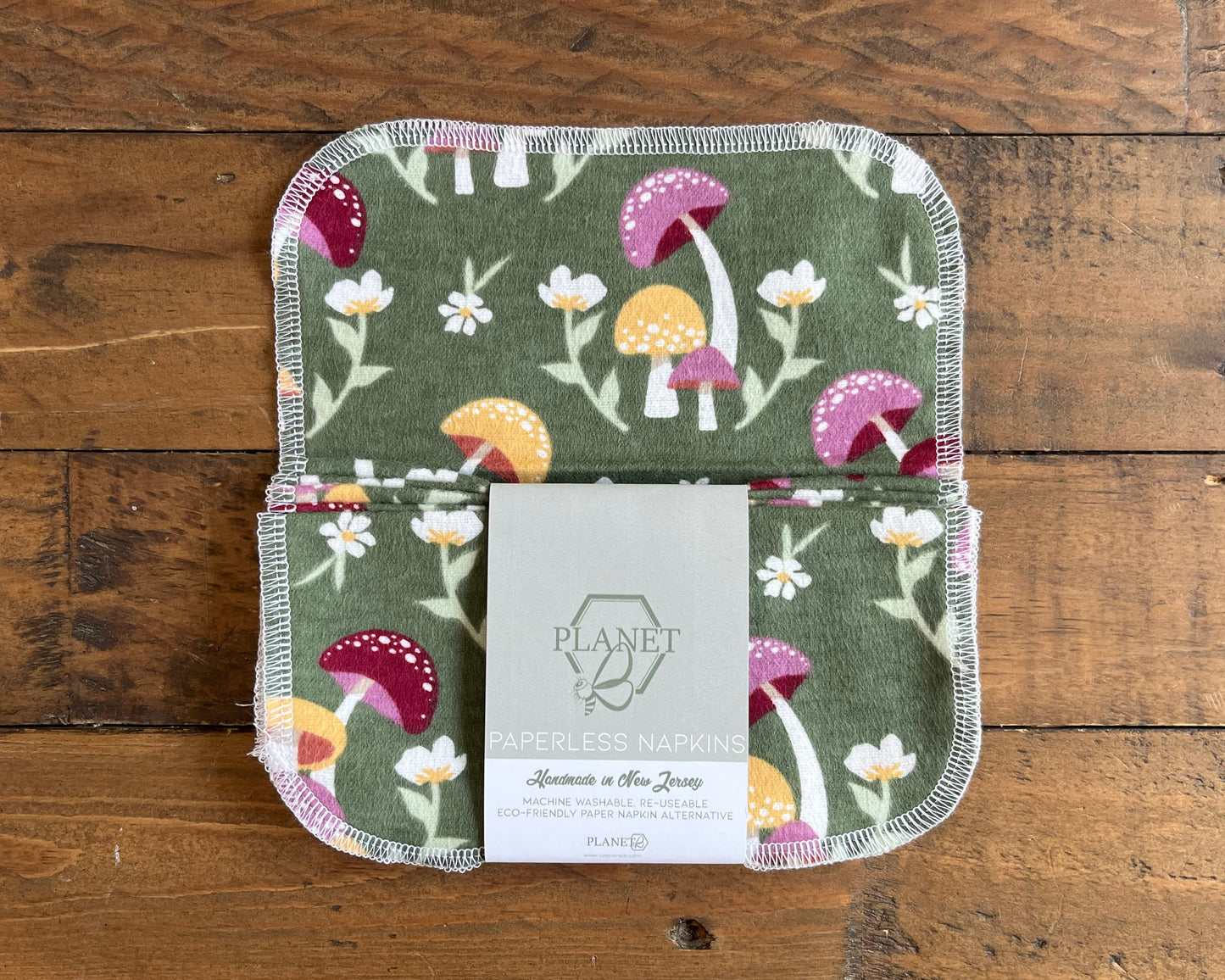 Paperless Napkins - Toadstools