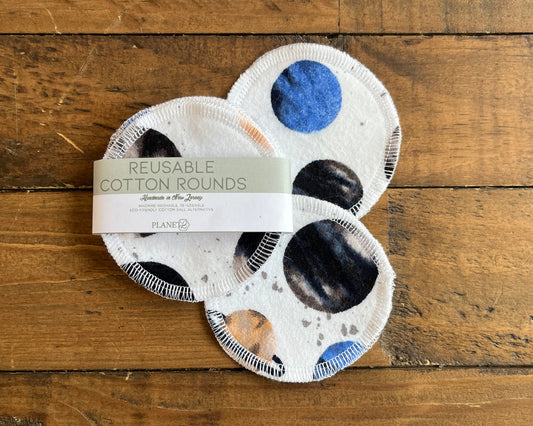 Cotton Rounds - Watercolor Planets