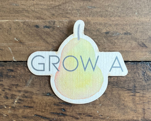 Wooden Art Sticker - Grow a Pear