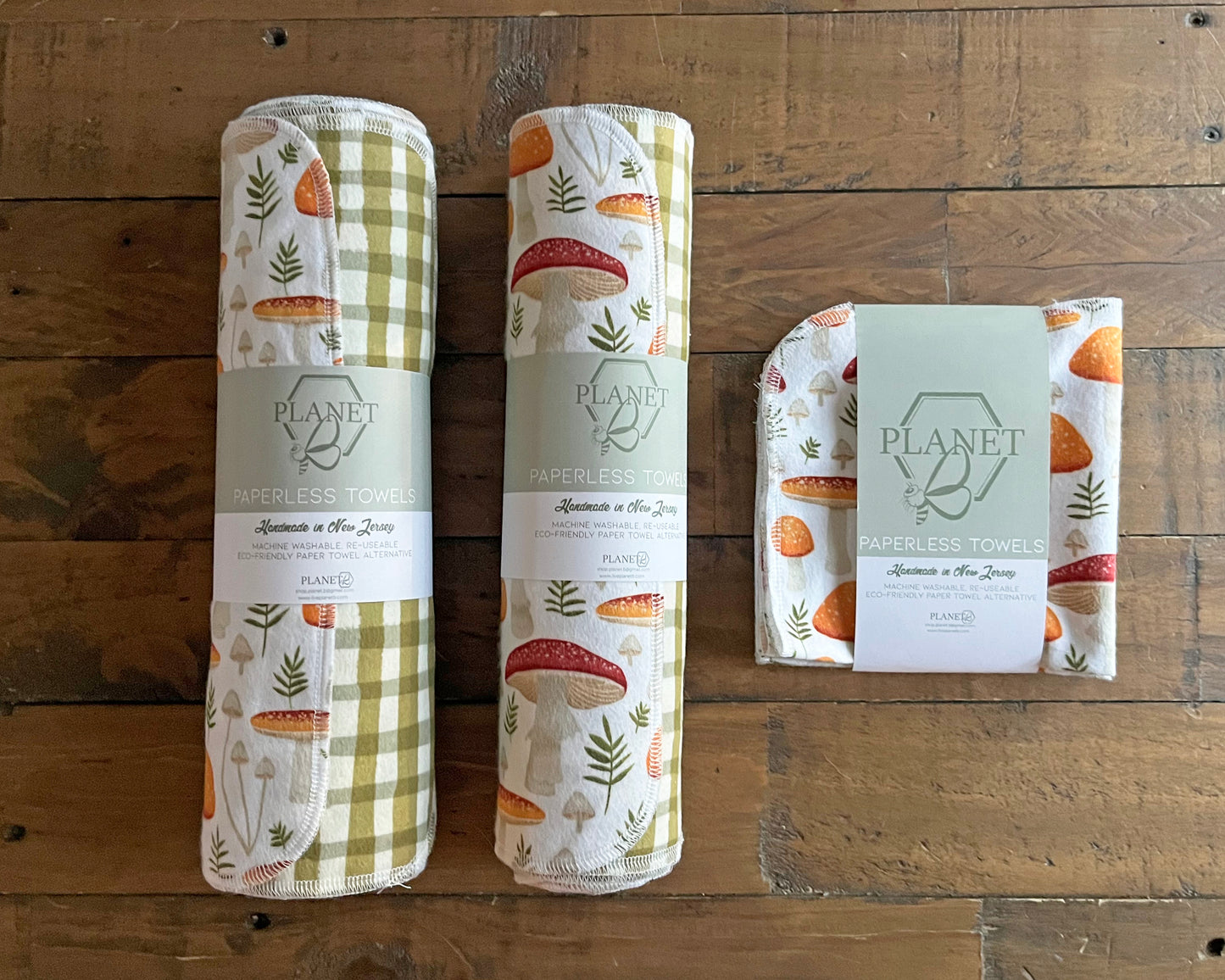 Paperless Towels - Mushrooms & Ferns