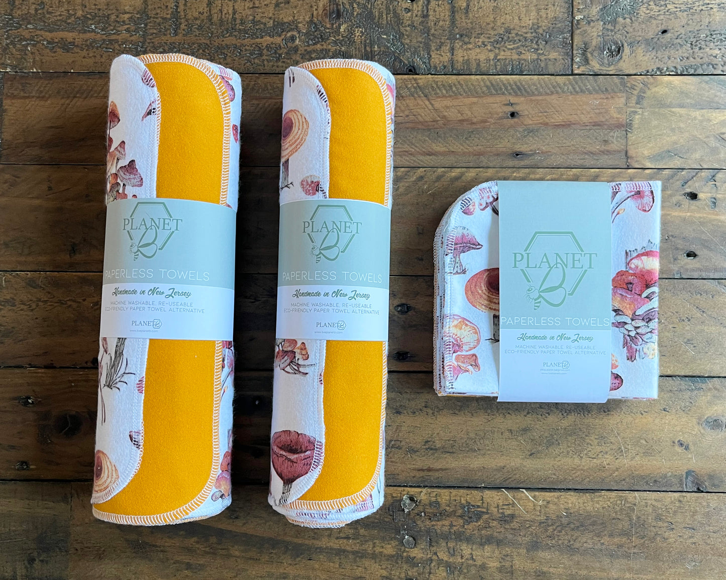 Paperless Towels - Pretty Mushrooms