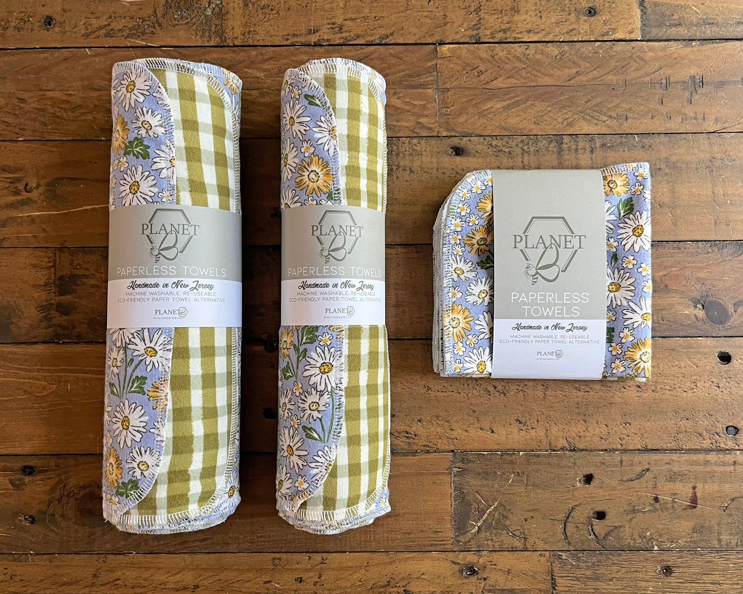 Paperless Towels - Periwinkle Field of Daisies