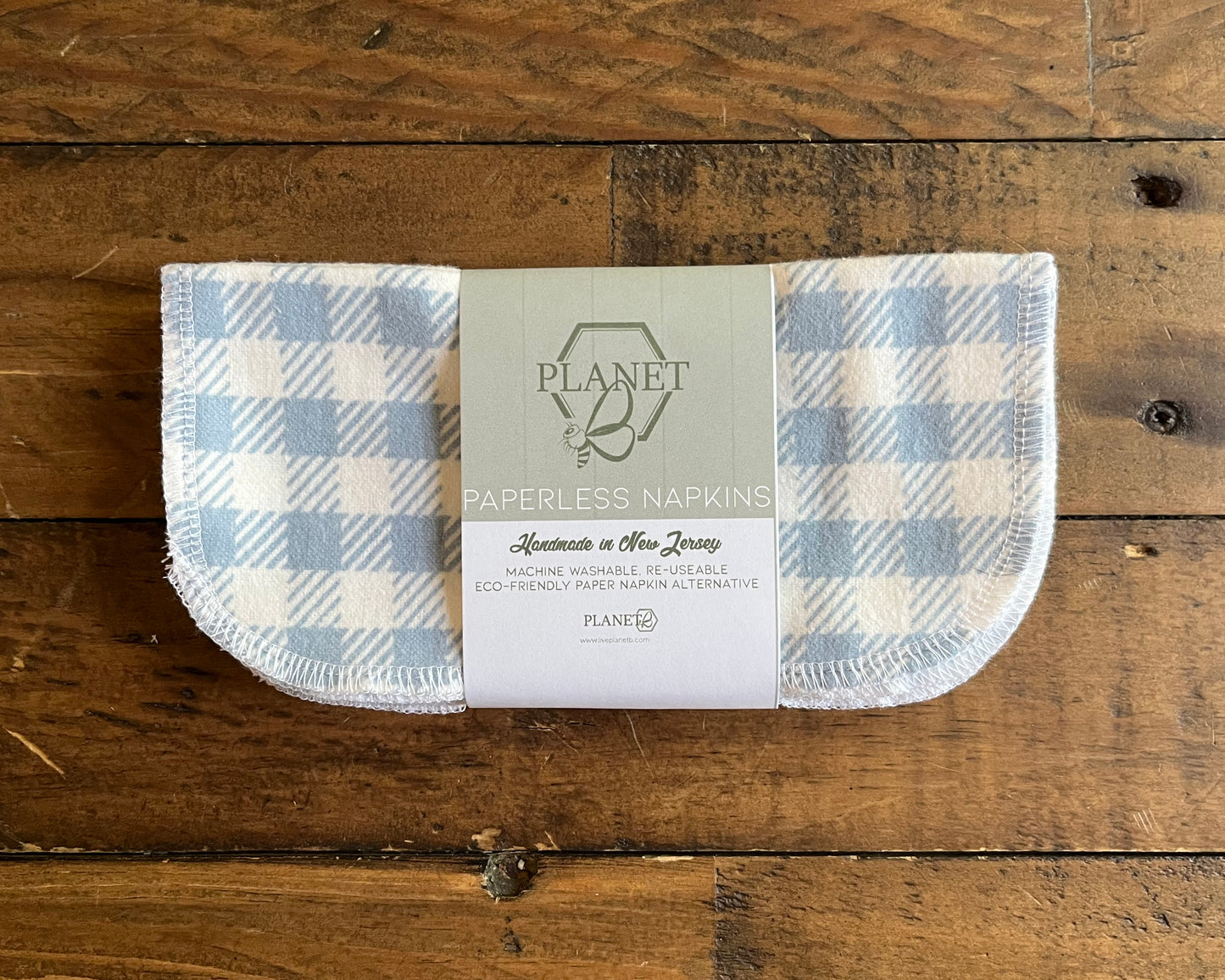 Paperless Napkins - Blue Gingham