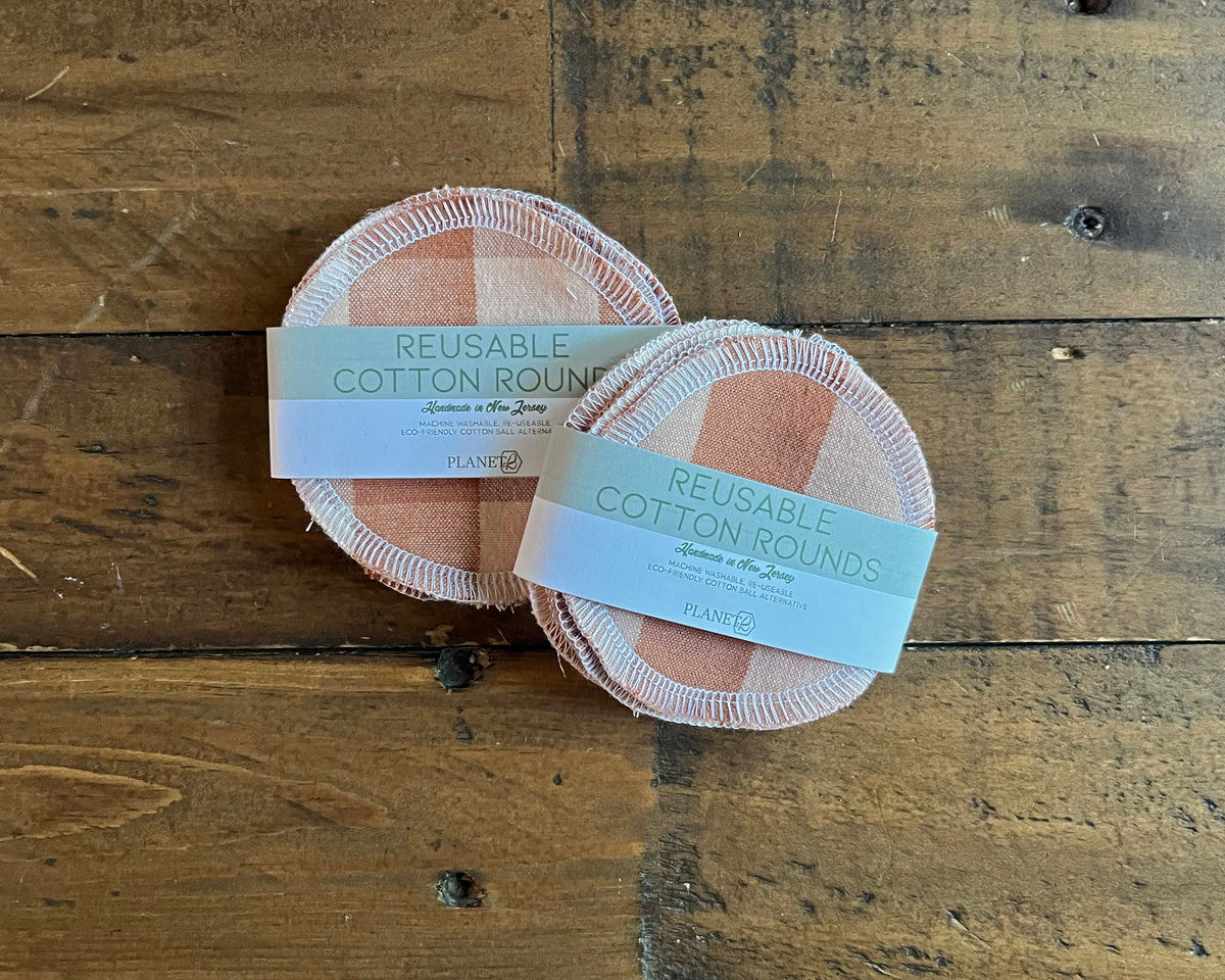 Cotton Rounds - Mocha Check