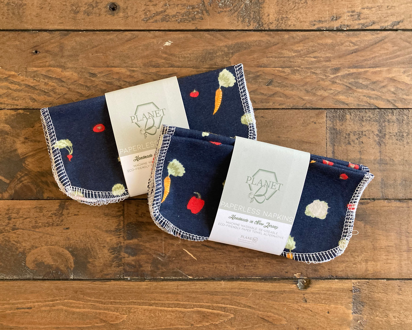 Paperless Napkins - Ditsy Veggies
