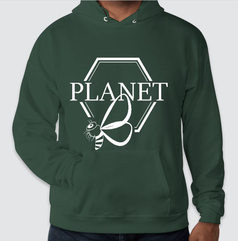 Hoodie - Planet B Center Front Graphic