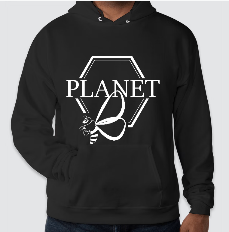 Hoodie - Planet B Center Front Graphic