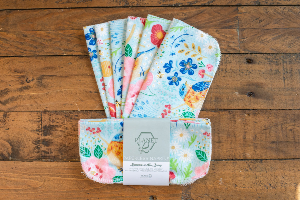 Paperless Napkins - Birds & Bees