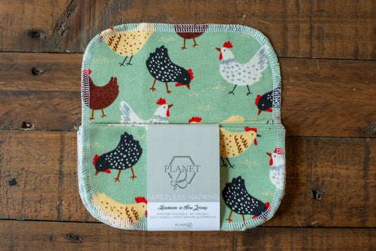 Paperless Napkins - Chickens