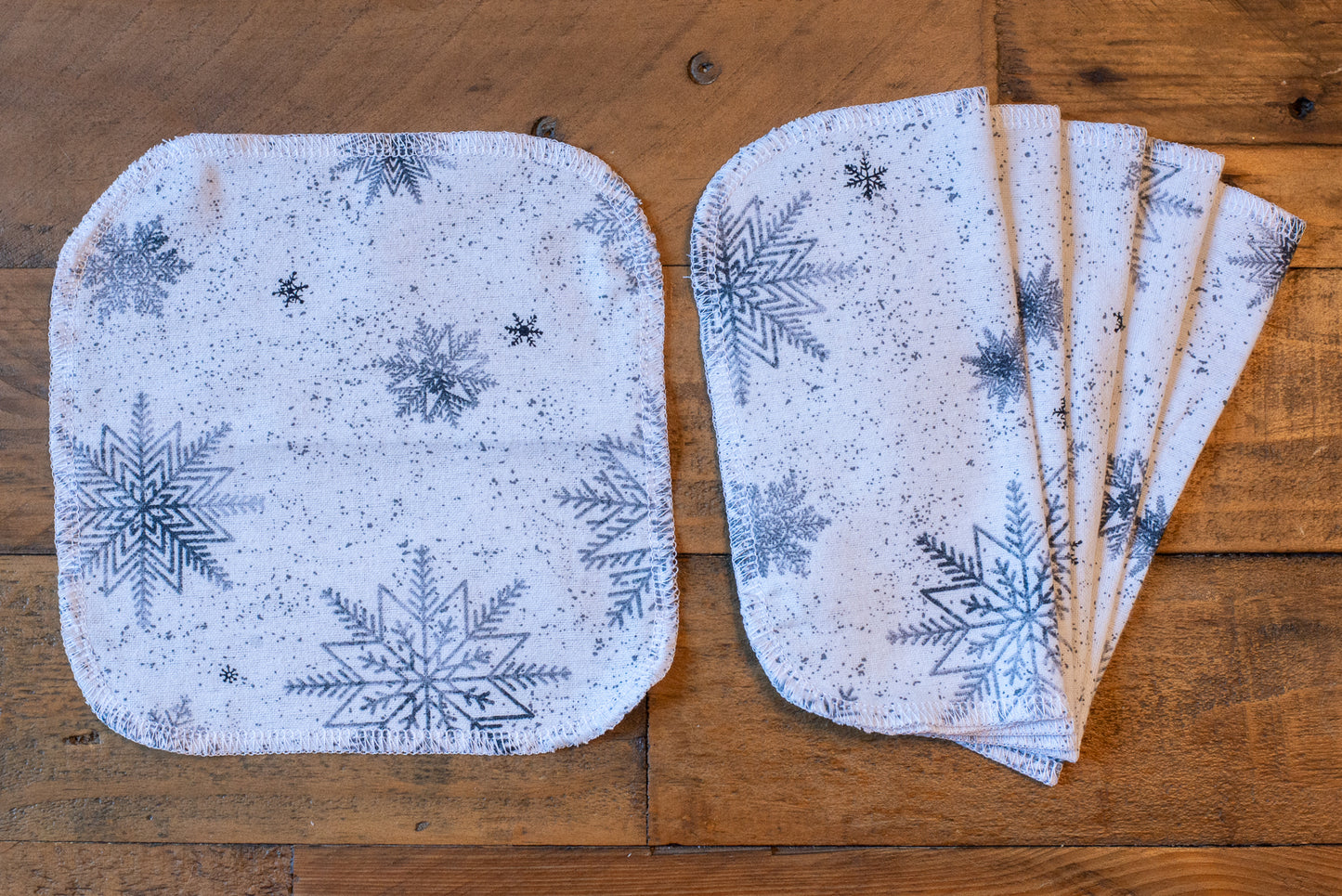 Paperless Napkins - White Snowflake