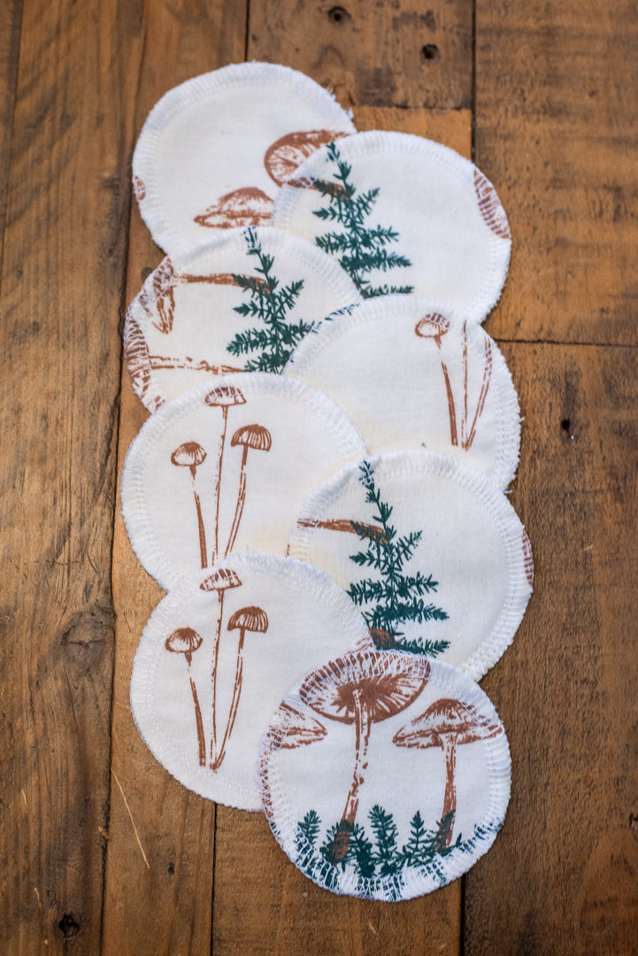 Cotton Rounds - Mushroom Forest