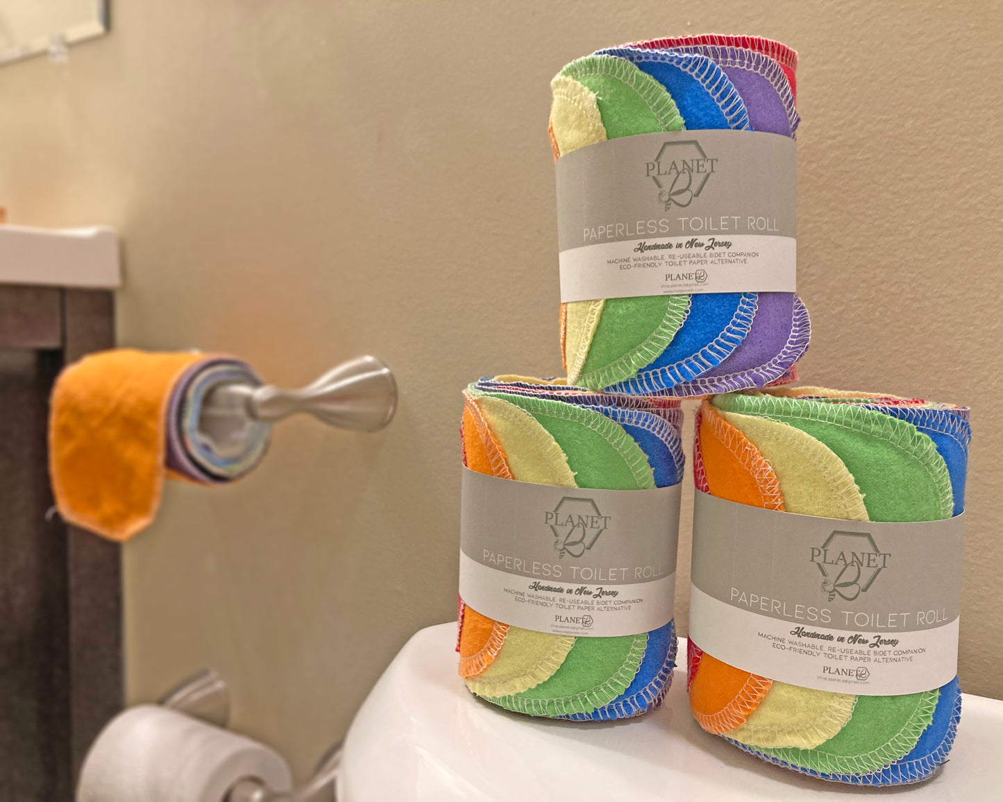 Reusable Toilet Roll - Rainbow