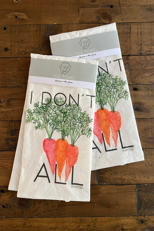 Tea Towel - I Don't Carrot All