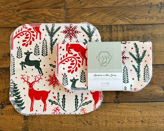 Paperless Napkins - Yuletide Critters
