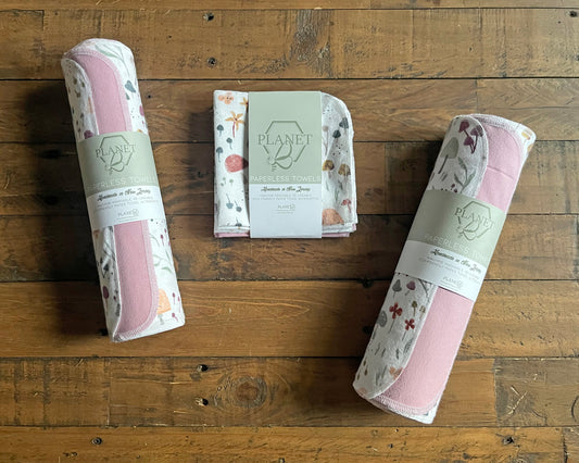 Paperless Towels - Happy Mushrooms