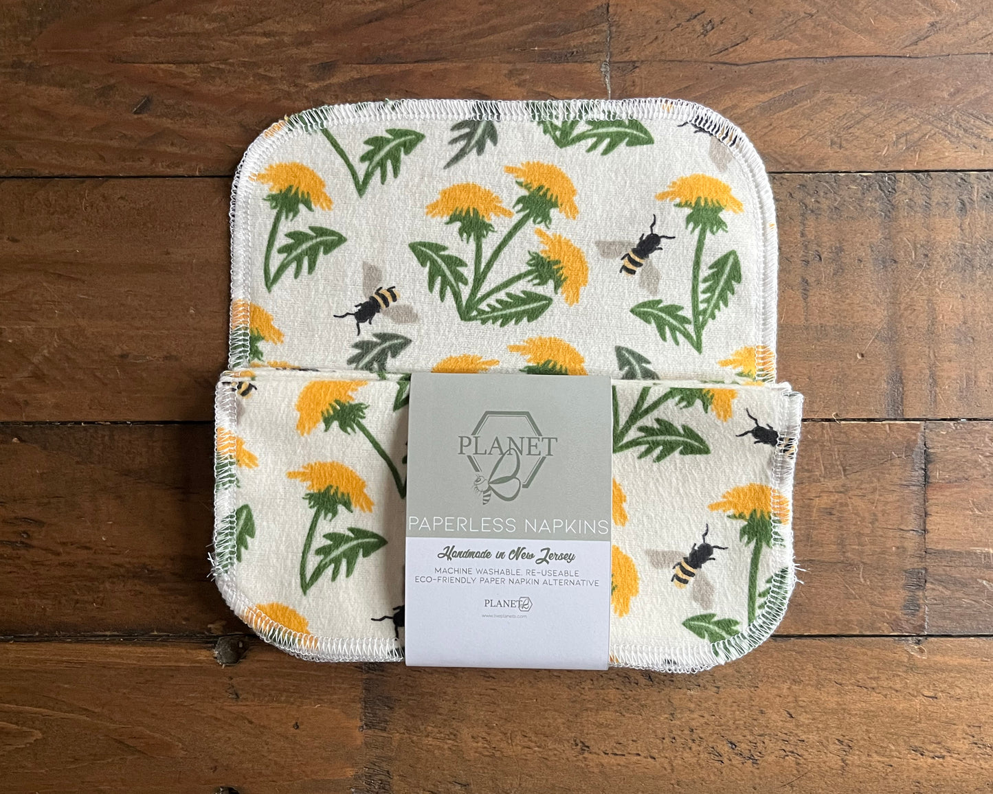 Paperless Napkins - Dandelions & Bees
