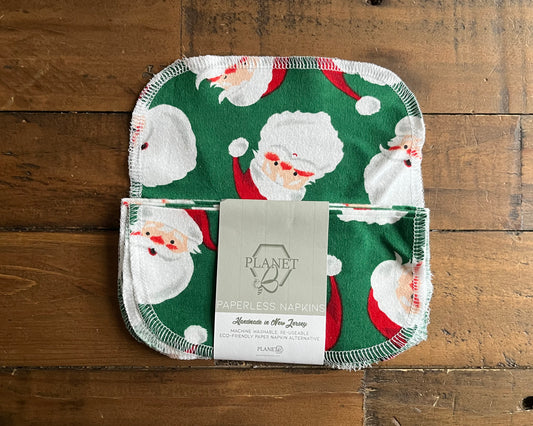 Paperless Napkins - Vintage Santa