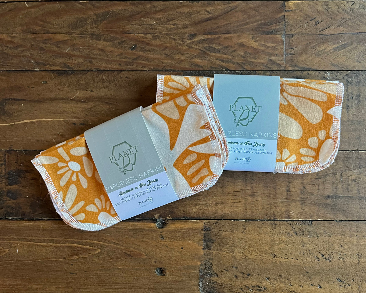 Paperless Napkins - Retro Bird Floral
