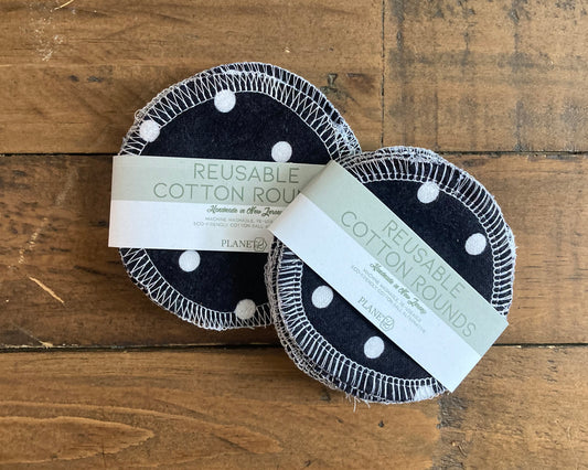 Cotton Rounds - Black Dot