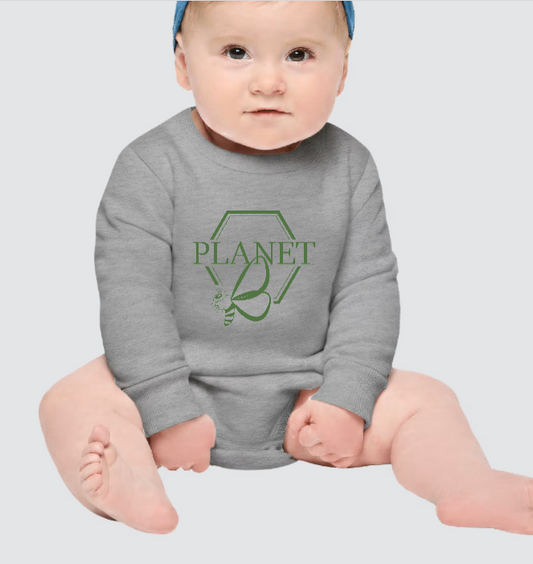 Fleece Baby Bodysuit - Planet B