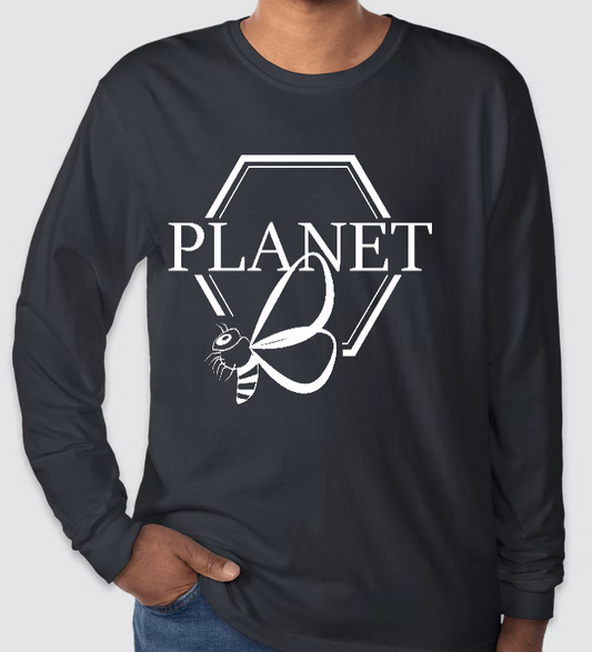 Long Sleeve Tee - Planet B Center Front Graphic